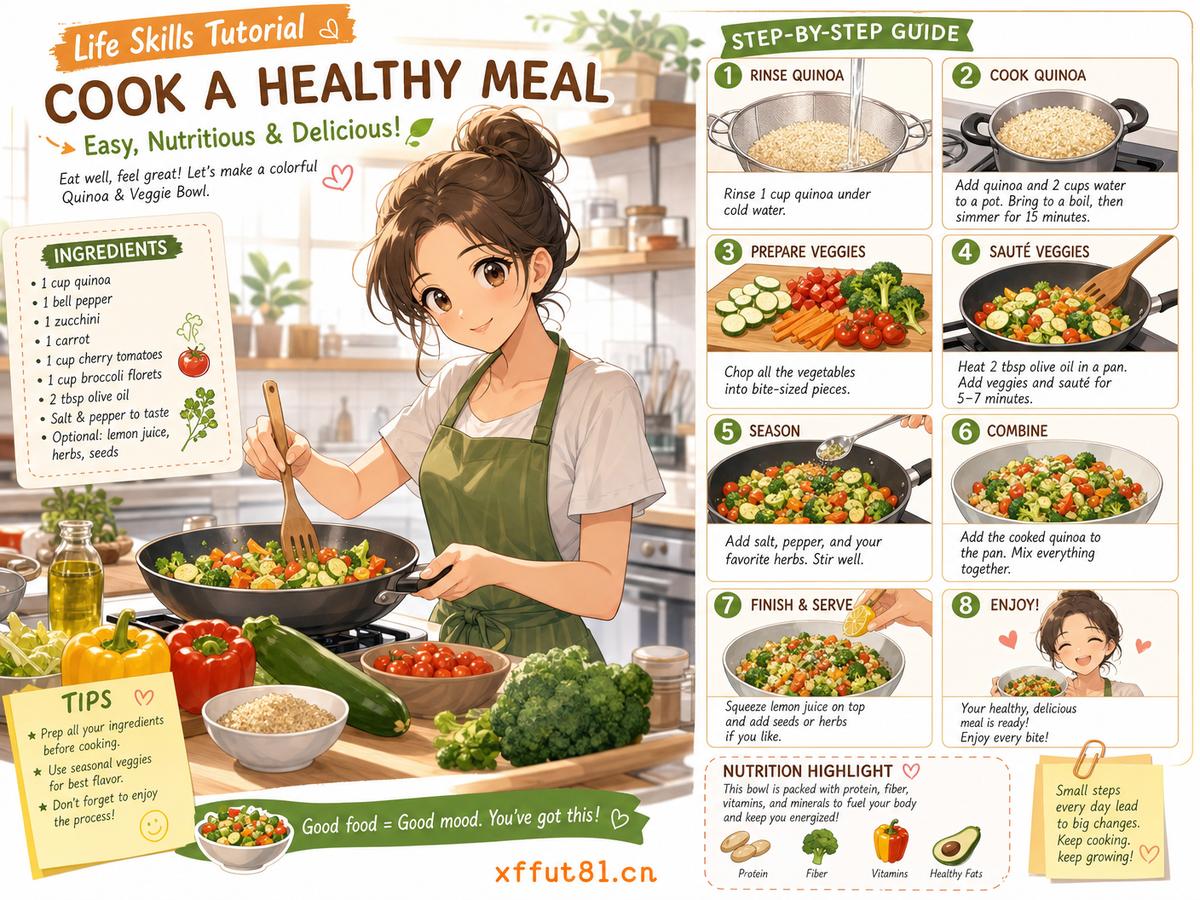 萝莉岛生活技能动漫-健康饮食教程